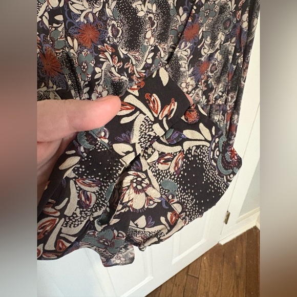 Free People Stealing Fire Floral Gauze Mini Dress | Size Small | Boho Style - Picture 7 of 15